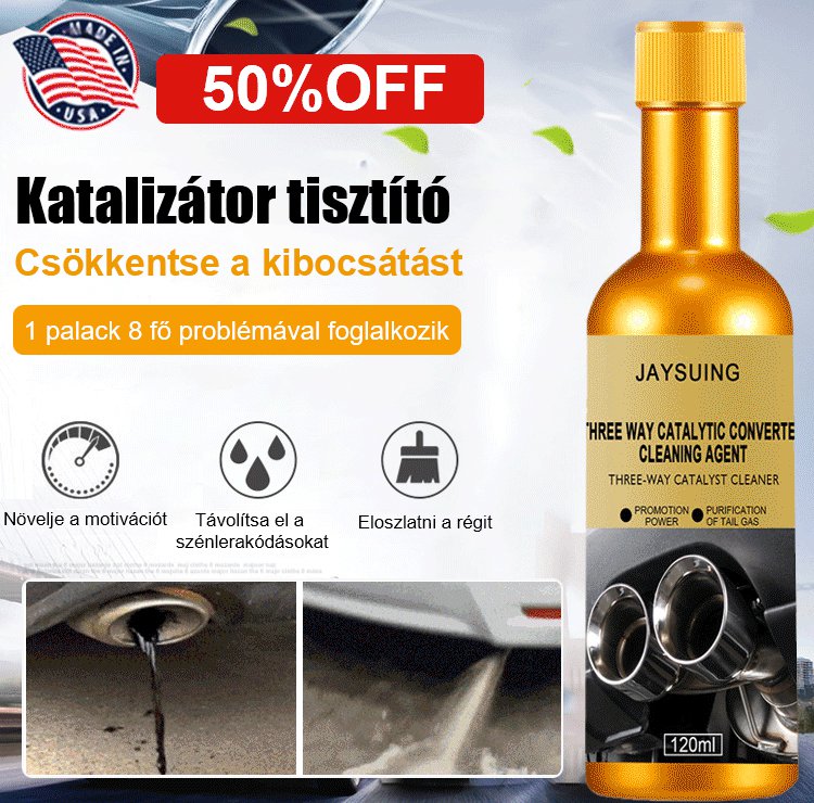 Motor, üzemanyag és kipufogó rendszer tisztítószere