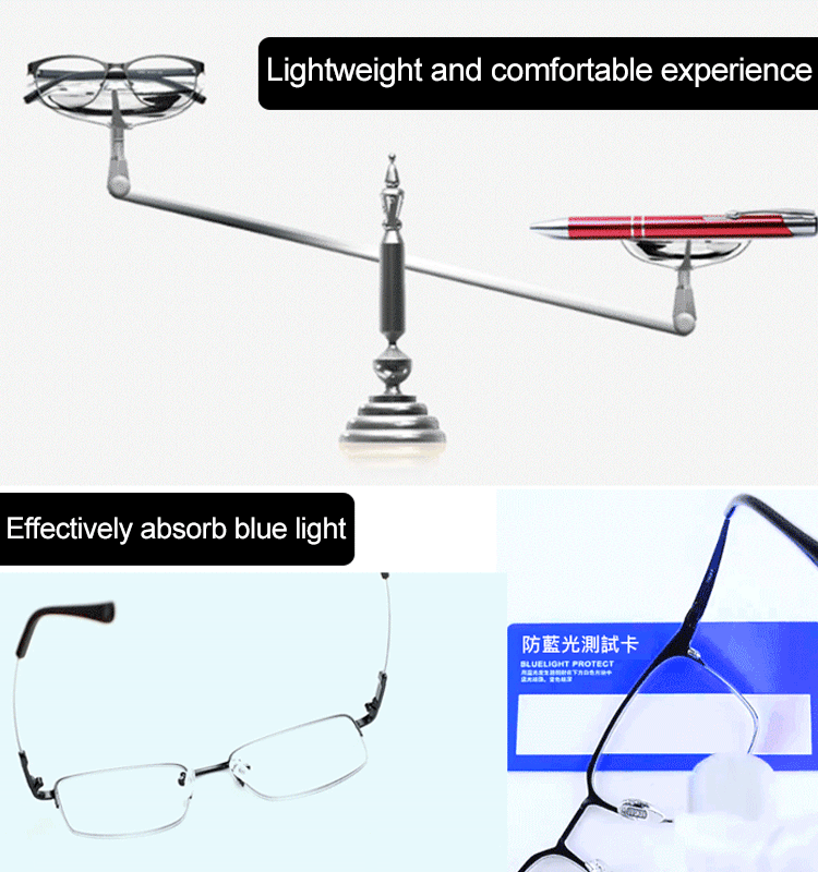 Anti-blue Ray Bifocal Prebyopic Glasses