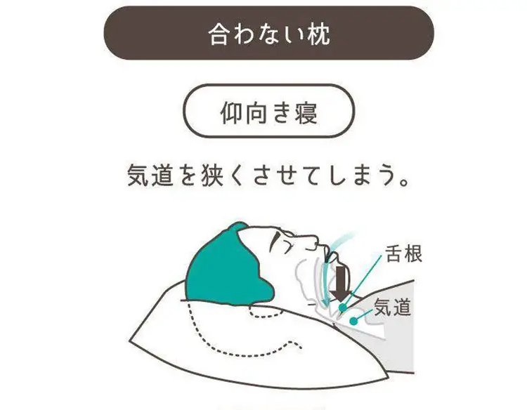 快眠枕を抱えて眠る男性