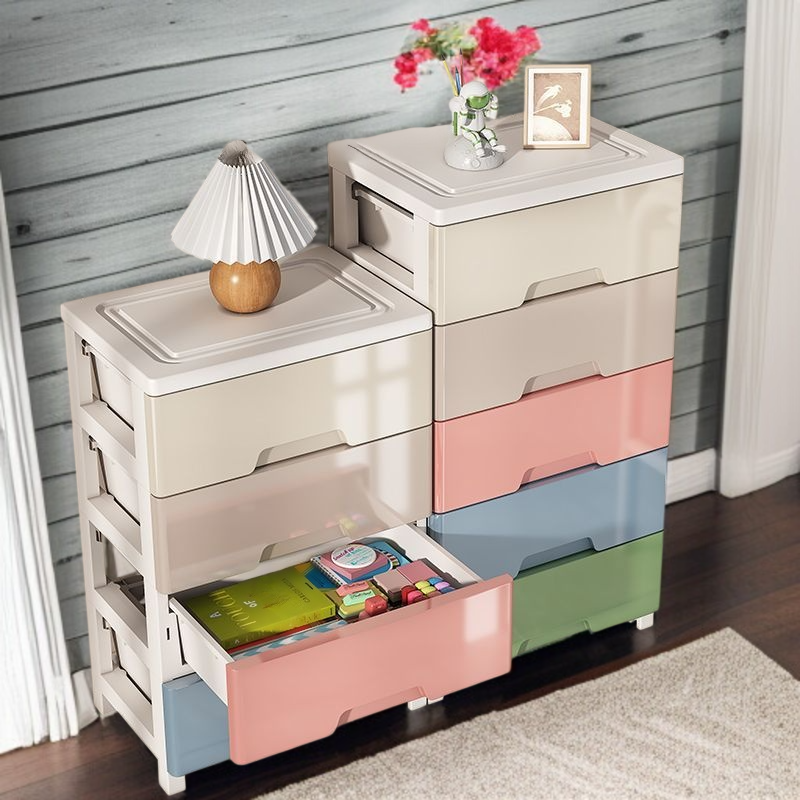 와이드 대용량 플라스틱 수납장 전체 모습