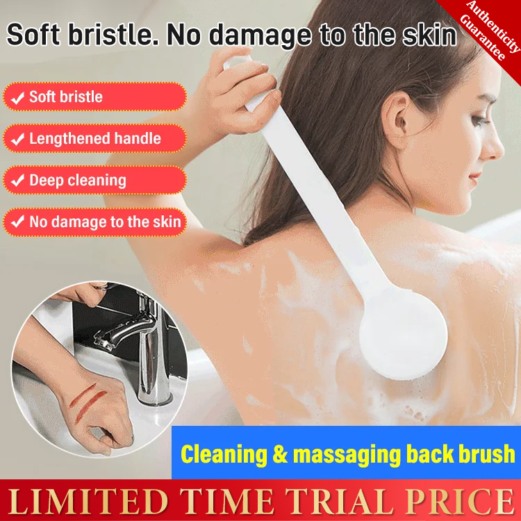 MUJI Long-handled soft bristle bath brush