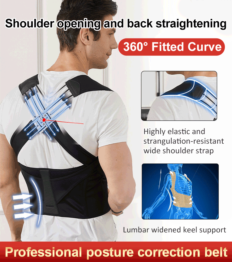 Professional posture correction belt