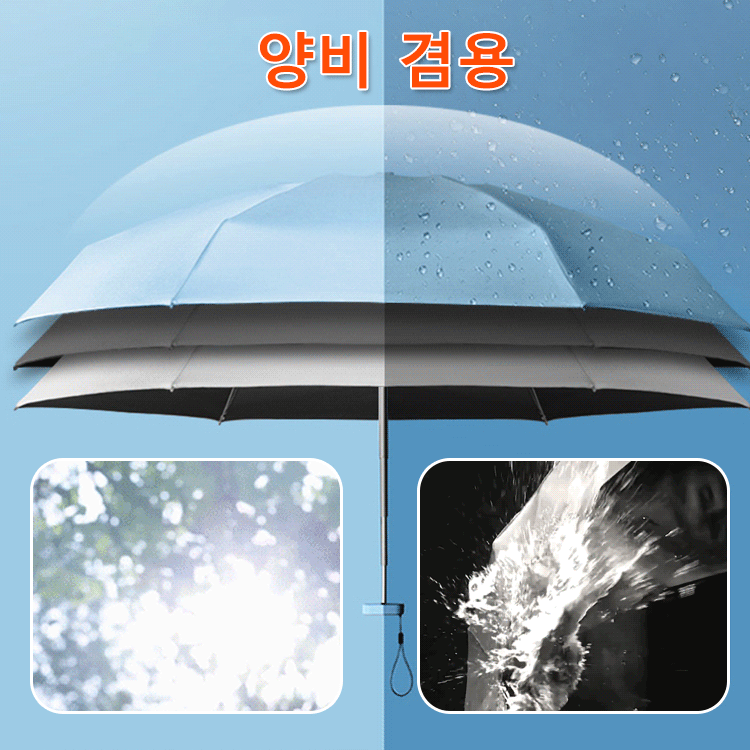 6단 접이식 주머니 우산 