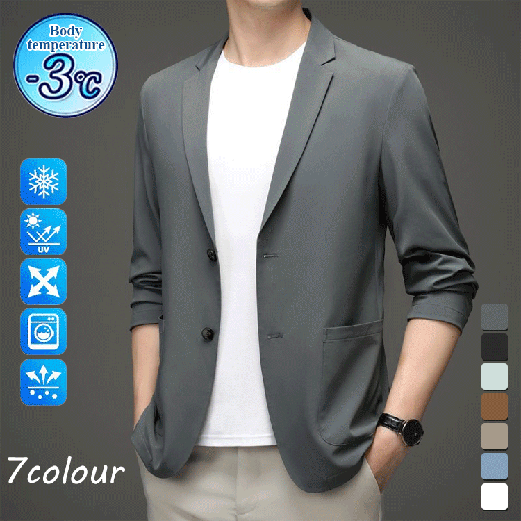 Men's lightweight casual suit jacket