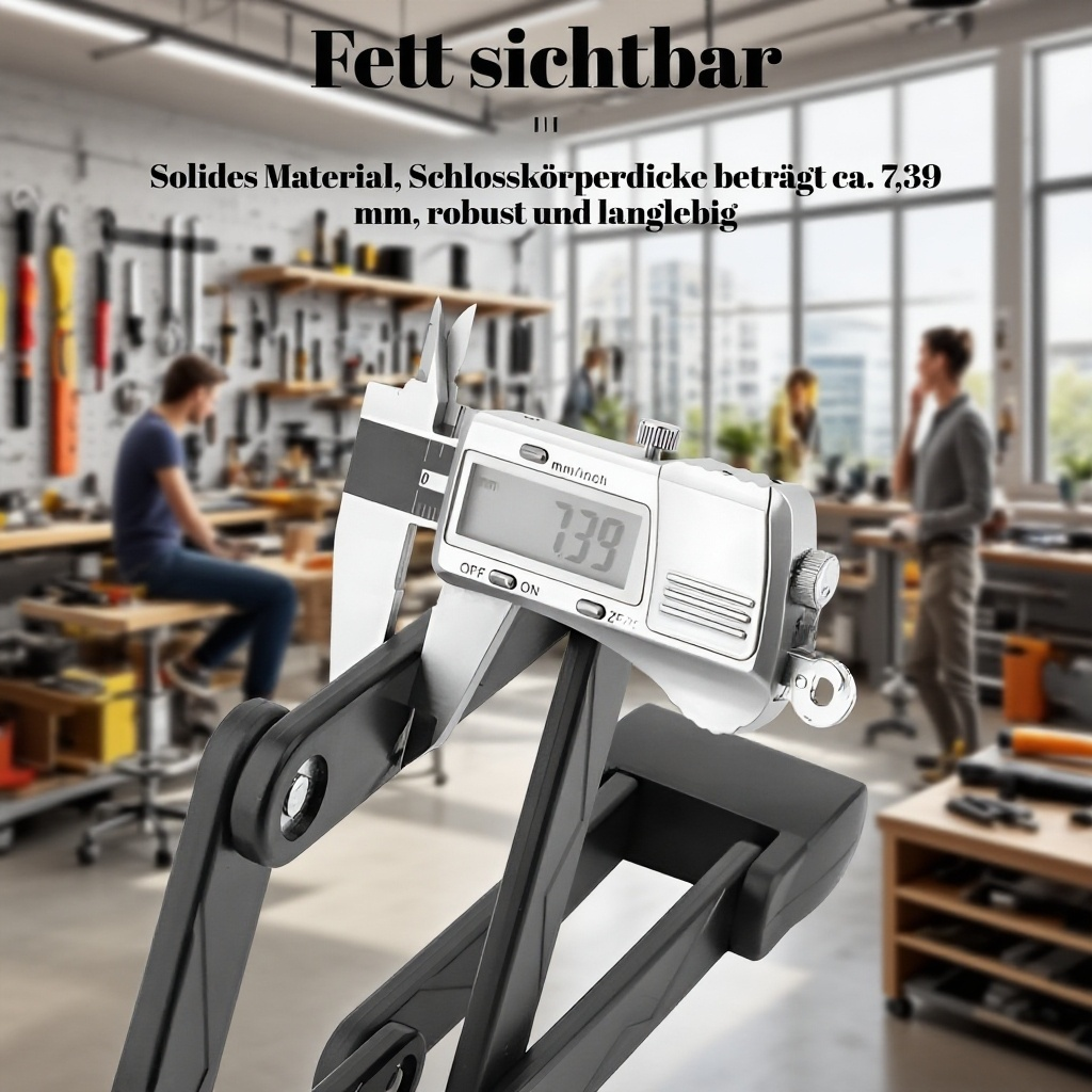 Einfache Montage des Mountainbike Diebstahlsicherungsschlosses