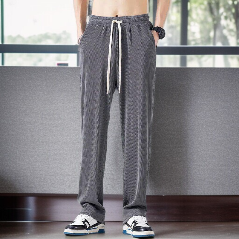 涼しいアイスシルク素材のメンズパンツ