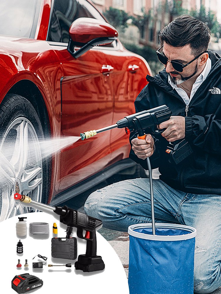جهاز تنظيف السيارة مع  ضغط ماء عالي مذهل