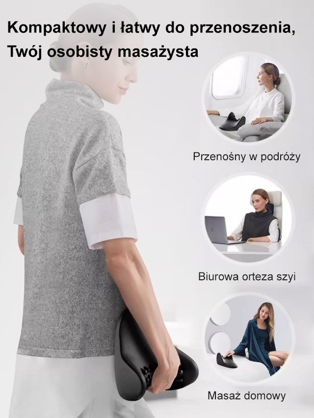 Poduszka do masażu szyjnego pleców i ramion
