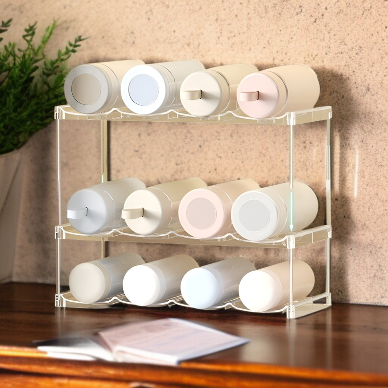 Soporte multifuncional para vasos domésticos con diseño elegante