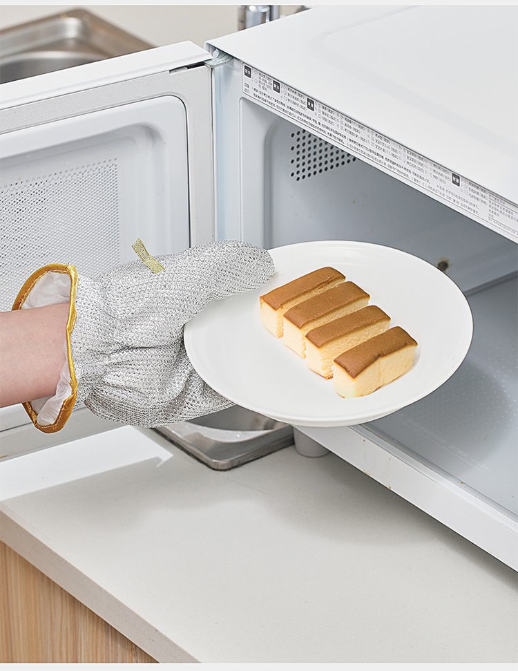 柔らかくて丈夫な食器洗い用手袋の素材感