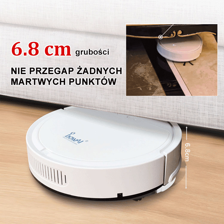Mini inteligentny robot zamiatający 3 w 1
