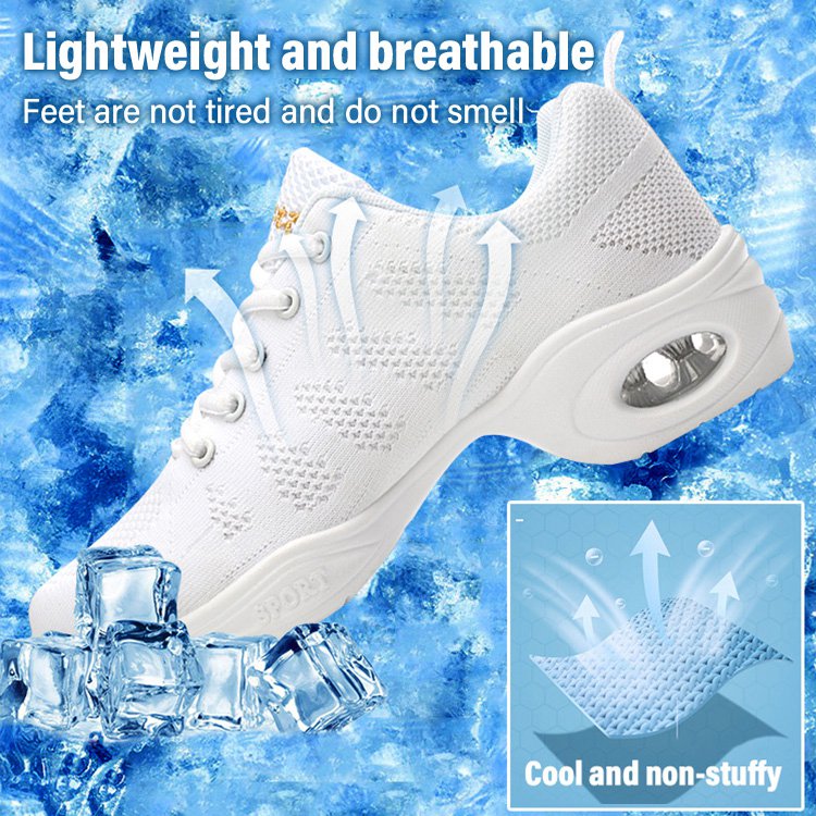 Sports mid-heeled soft-soled dancing shoes