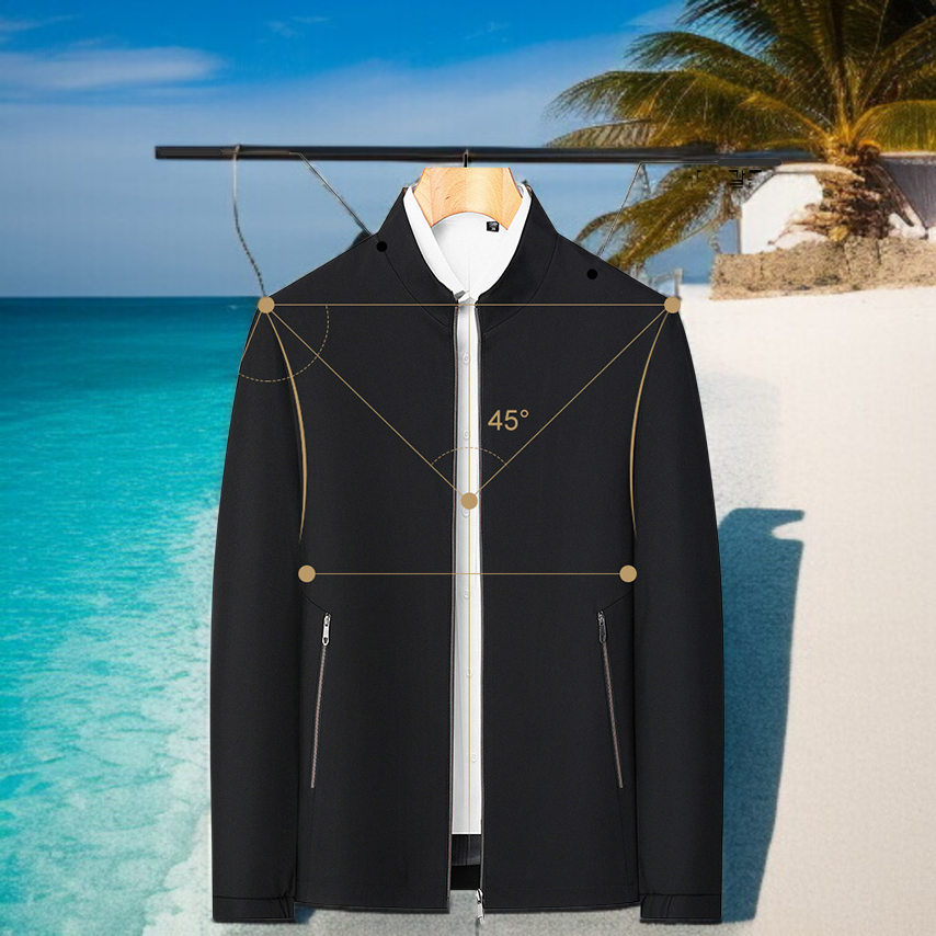 세련된 비즈니스 남성 재킷 착용샷