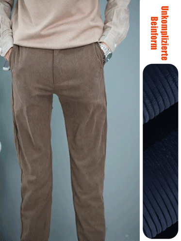 Cord Freizeithose mit geradem Bein für Männer