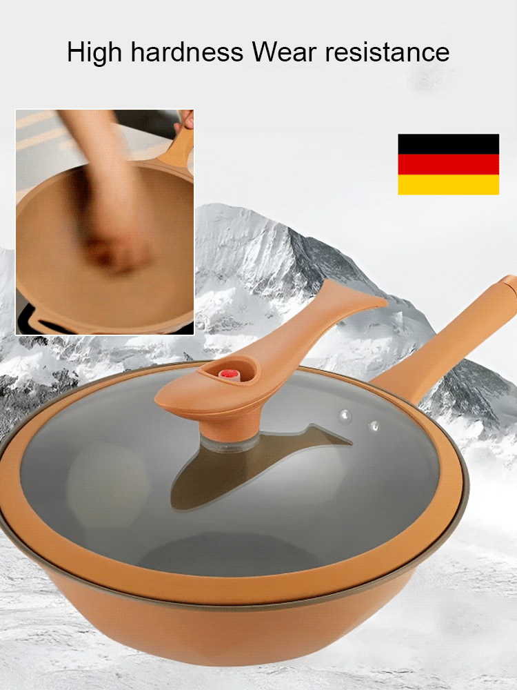 Titanium micro-pressure clay non-stick health cooker