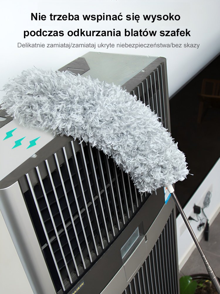 【Łatwe usuwanie kurzu】 Wielofunkcyjna, wysuwana szczotka do kurzu