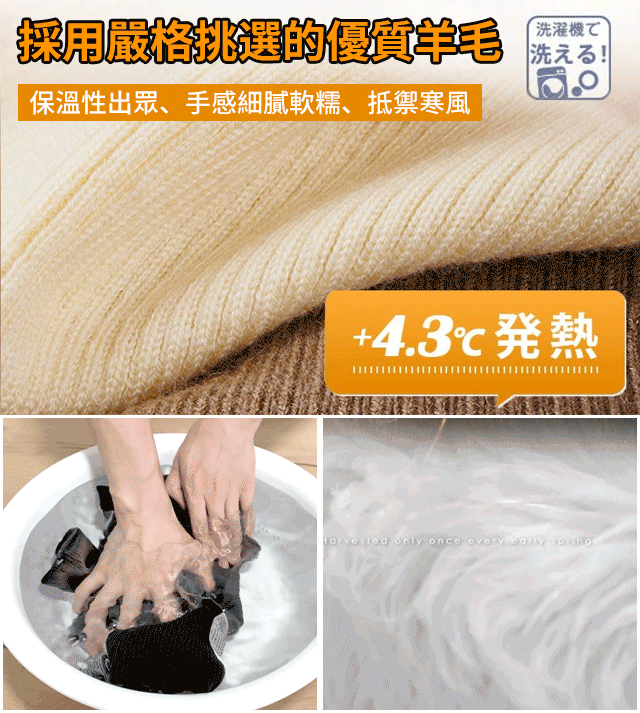 男士高領套頭毛衣