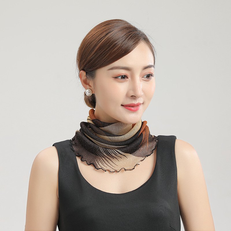 Pullover Thin Sunshade Veil Scarf Neck Protection Scarf