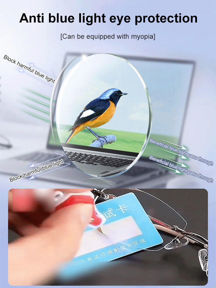 Anti-blue light reading glasses