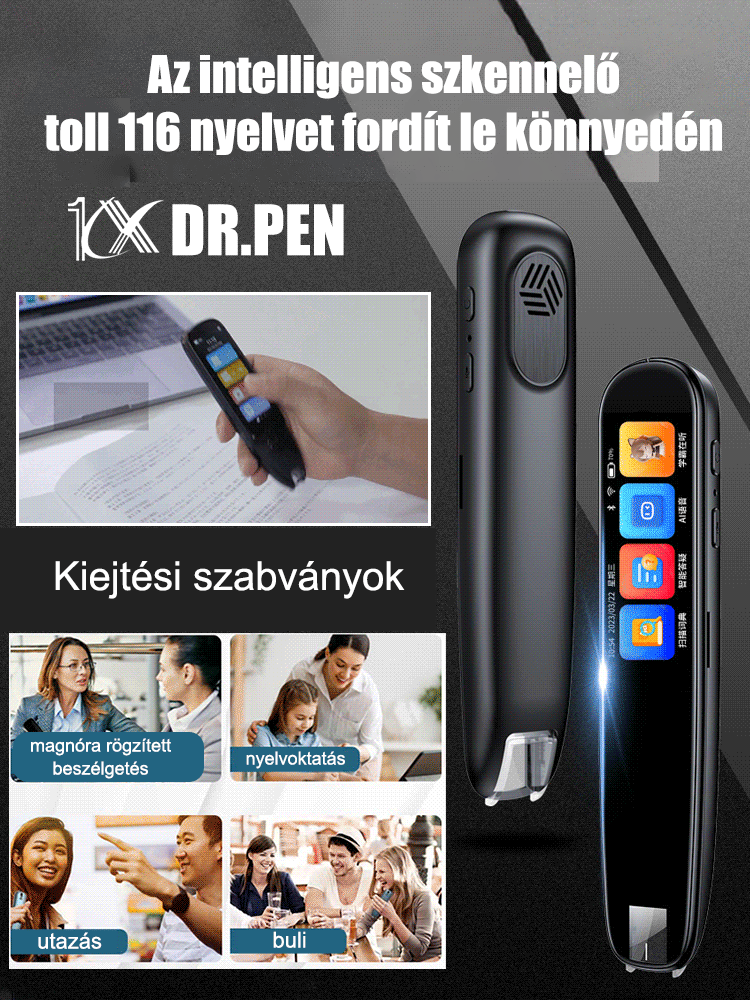 116 nyelvek szkennelési pont olvasó toll