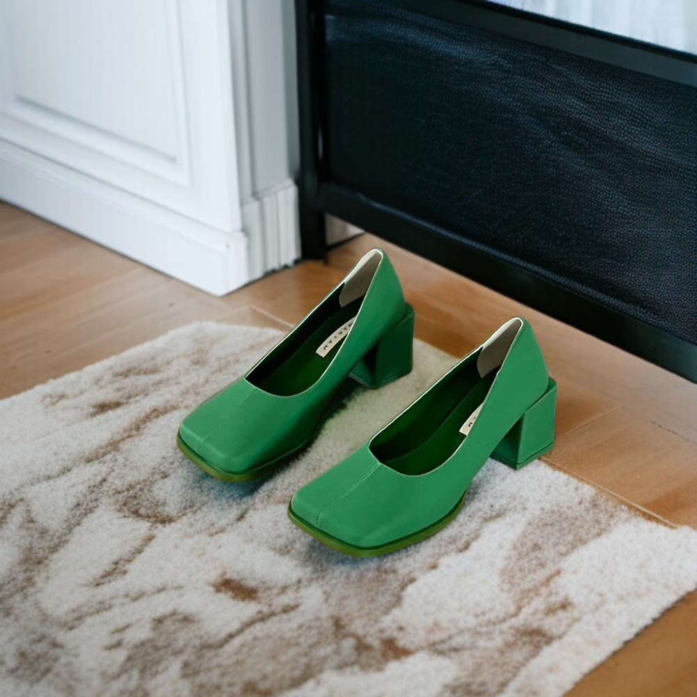 편안한 착화감의 넓은 머리 여성 하이힐