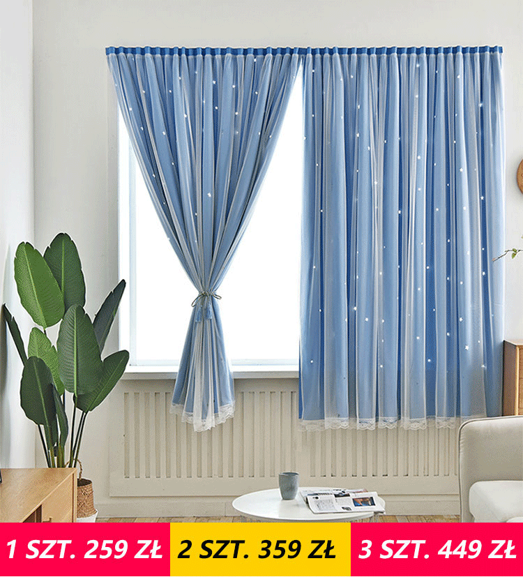 Zasłony zaciemniające bez rzepów