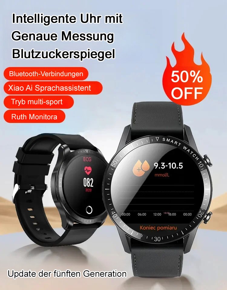 Ultradünne Uhr zur Bluetooth-Sprachblutzuckermessung