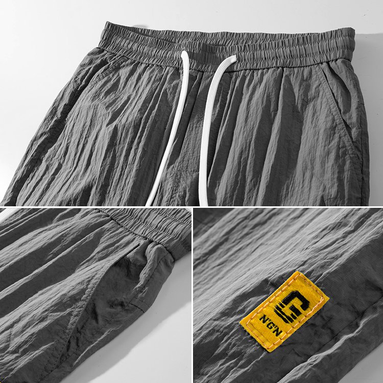 루즈핏 시원한 아이스 실크 5부 팬츠 