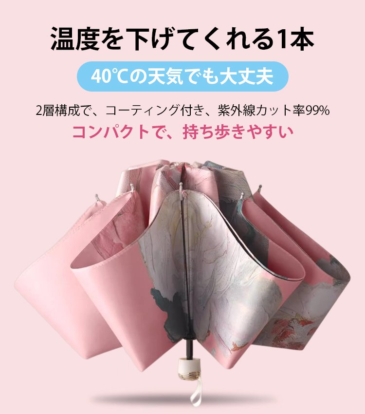 折り畳み式晴雨兼用傘