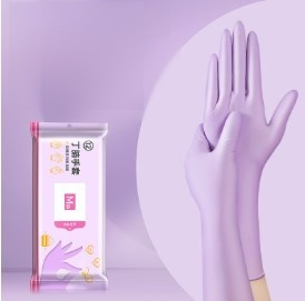 【高彈輕薄防油防水】食品級拋棄式丁腈手套