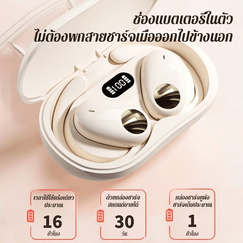 ชุดหูฟังบลูทูธ OWS แบบเปิดหมุนได้180°
