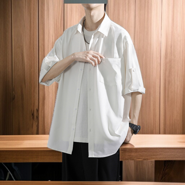 カップルで着られる涼しいファッションシャツ