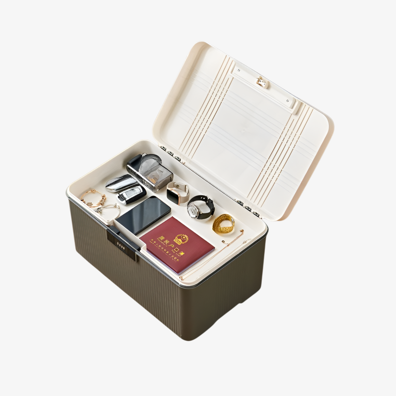 네일 용품 정리된 특대형 수납함