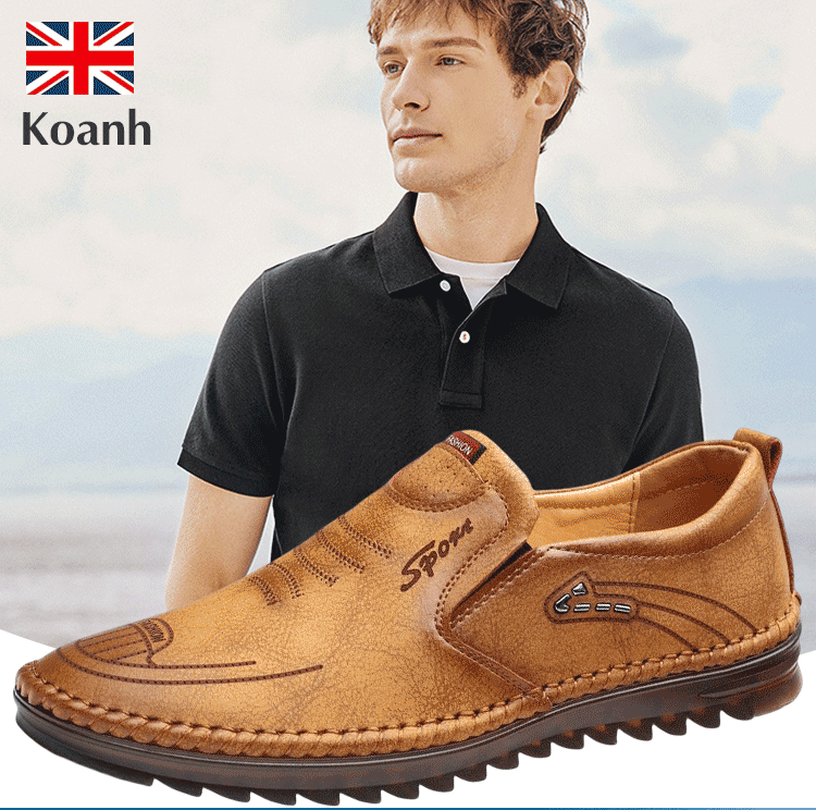 Cusut din piele lucrata manual Pantofi din piele casual respirabili