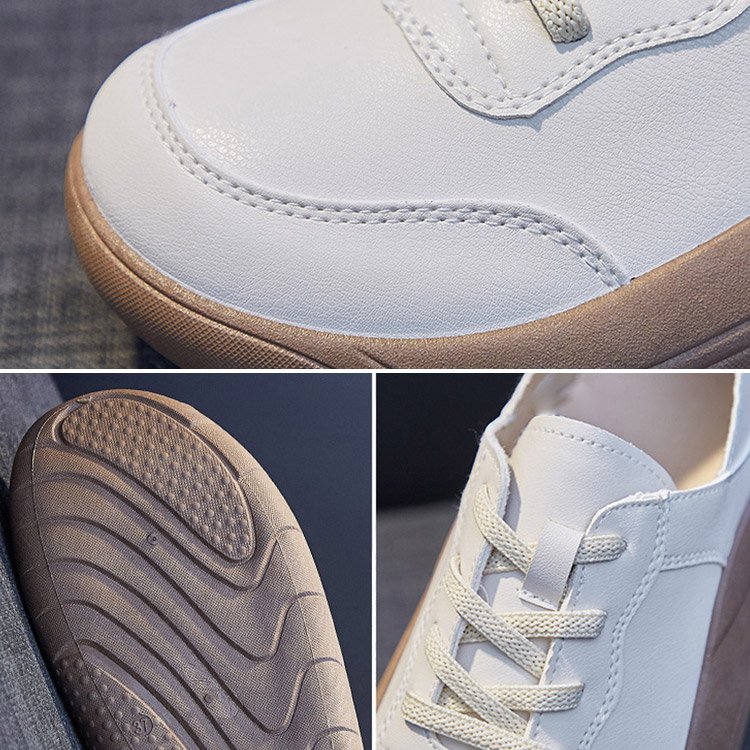 รองเท้าหนังลำลองพื้นหนาใส่สบาย