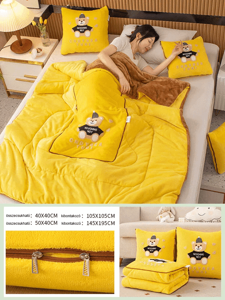 Multifunkcionális 2 az 1-ben párnás paplan