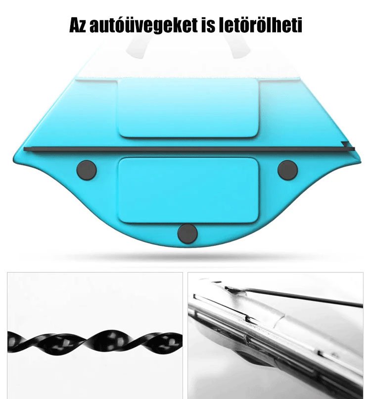 Kétoldalas mágneses  üvegtisztító törlő