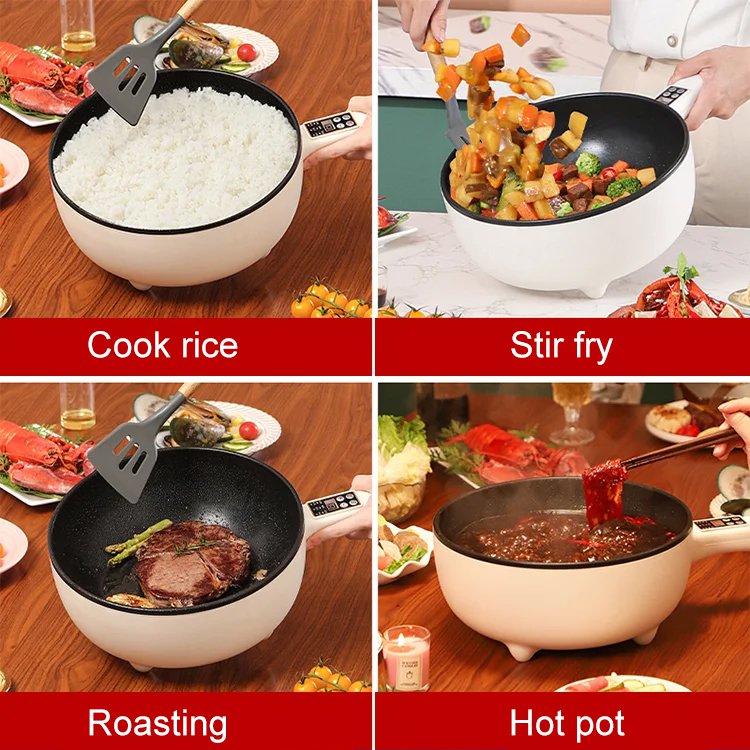 Multifunctional smart electric frying pan