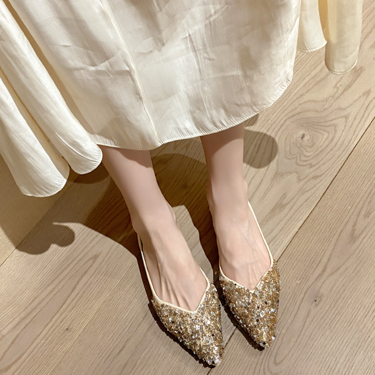 패션 스틸레토 스틸레토 반짝이 의상 코디 스틸레토 패션