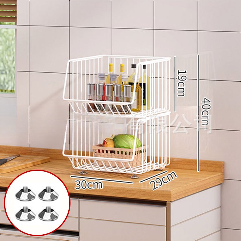 ホワイト（2段・30cm）ゴム足付き