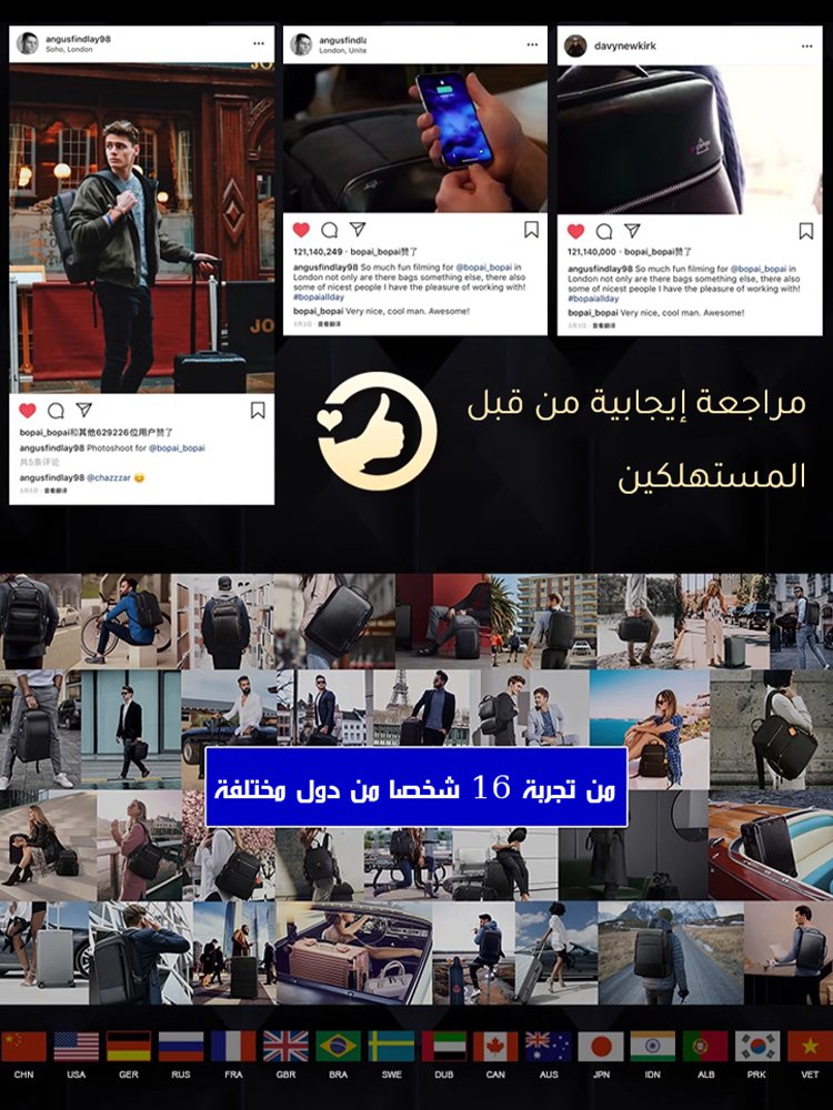 حقيبة ظهر بسيطة بأسلوب بريطاني وسعة كبيرة