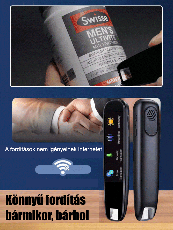 116 nyelvek szkennelési pont olvasó toll