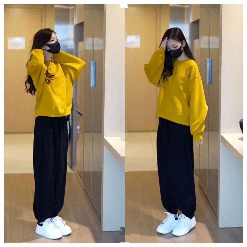 여자 루즈핏 맨투맨 상하세트