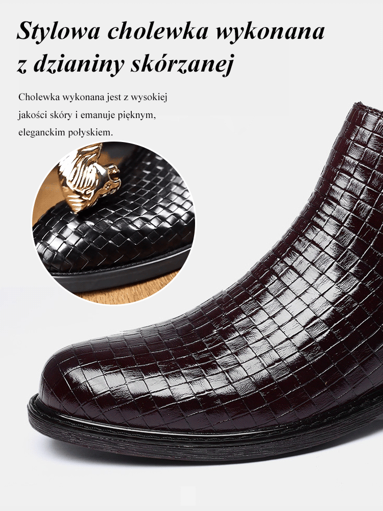 Ręcznie tkane buty Martin na co dzień HS-Vintage Chelsea