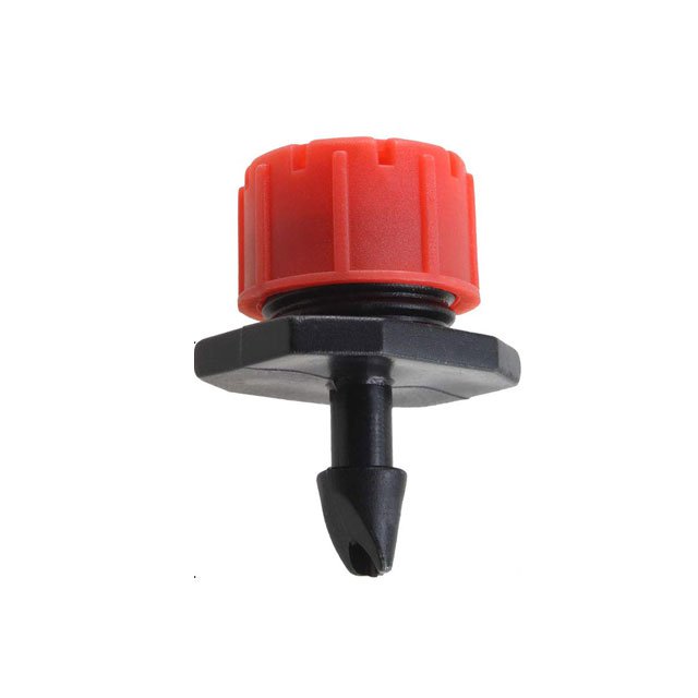 Einstellbarer Durchfluss-Tropfbewässerungsstrahler für den Garten