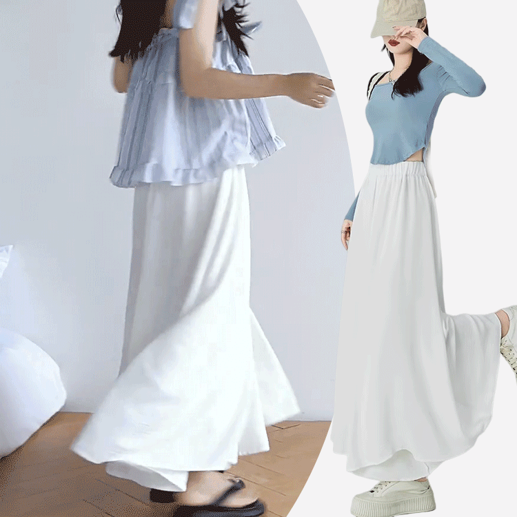 ドレープスカートパンツ