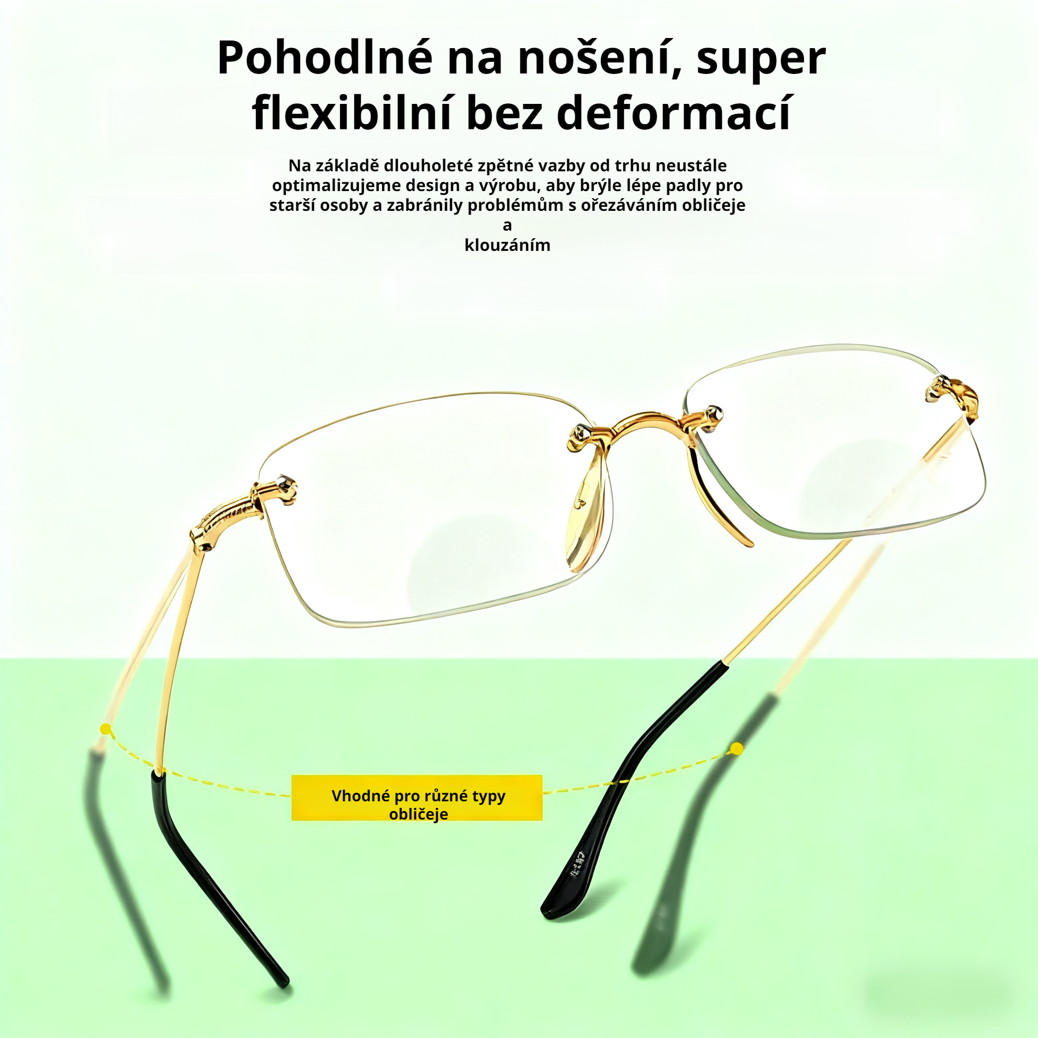 Brýle proti modrému světlu s bifokálními čočkami pro presbyopii