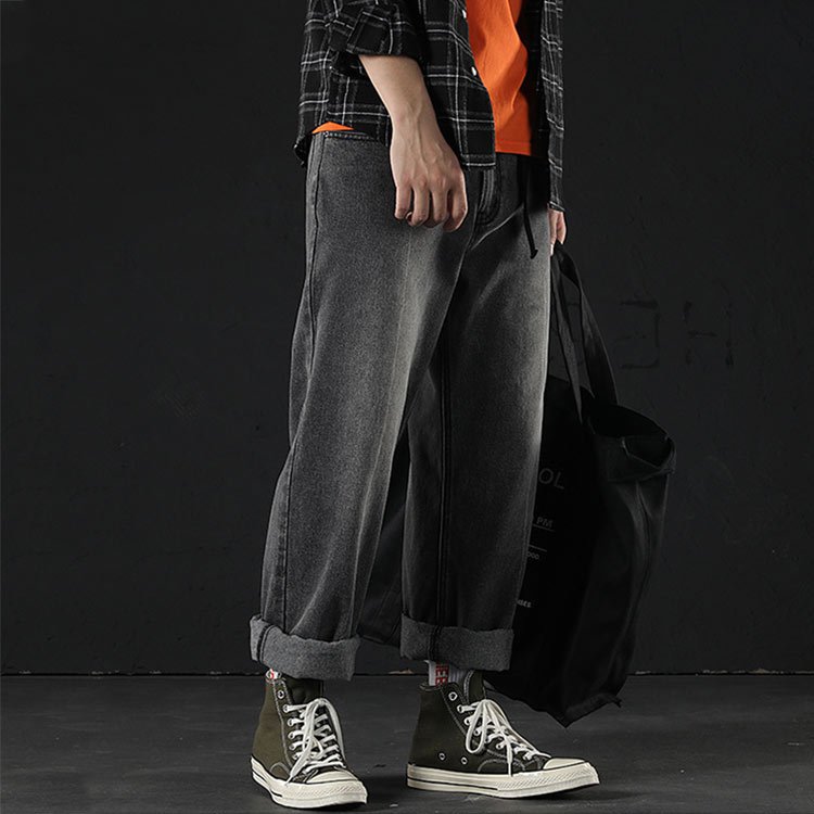 일자핏 데님 팬츠