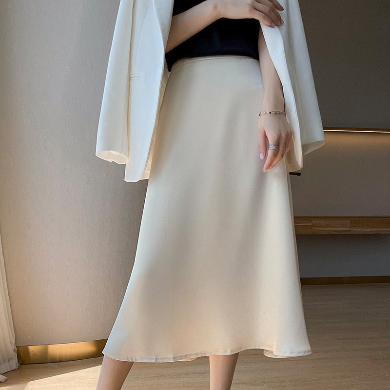 シルクロングスカート