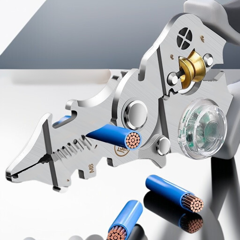 Elektrischer Drahtschneider mit integriertem Messstift